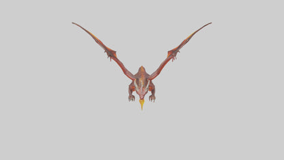 3D model Ember Dragon model VR / AR / low-poly