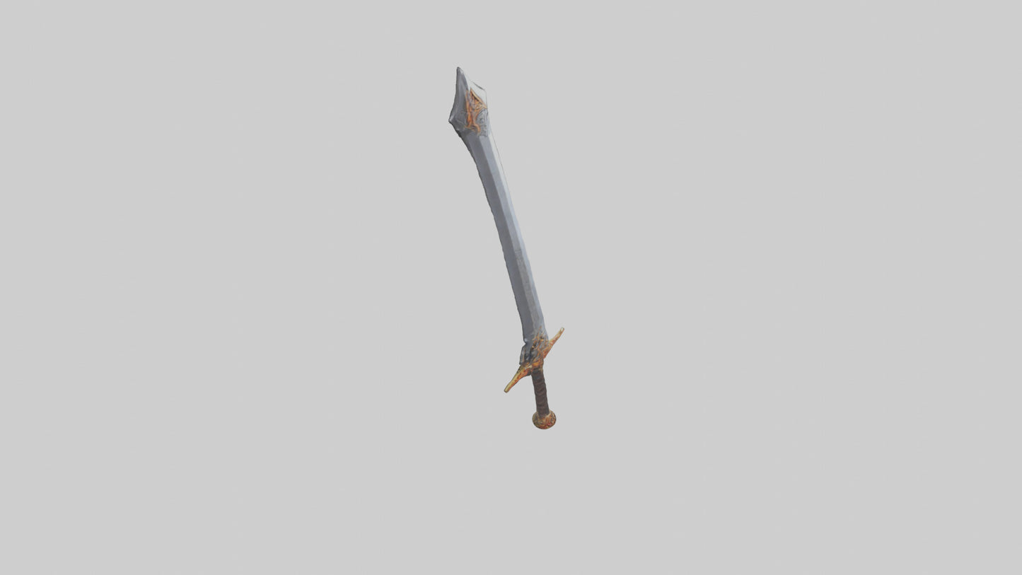 3D model Ember Sword model VR / AR / low-poly