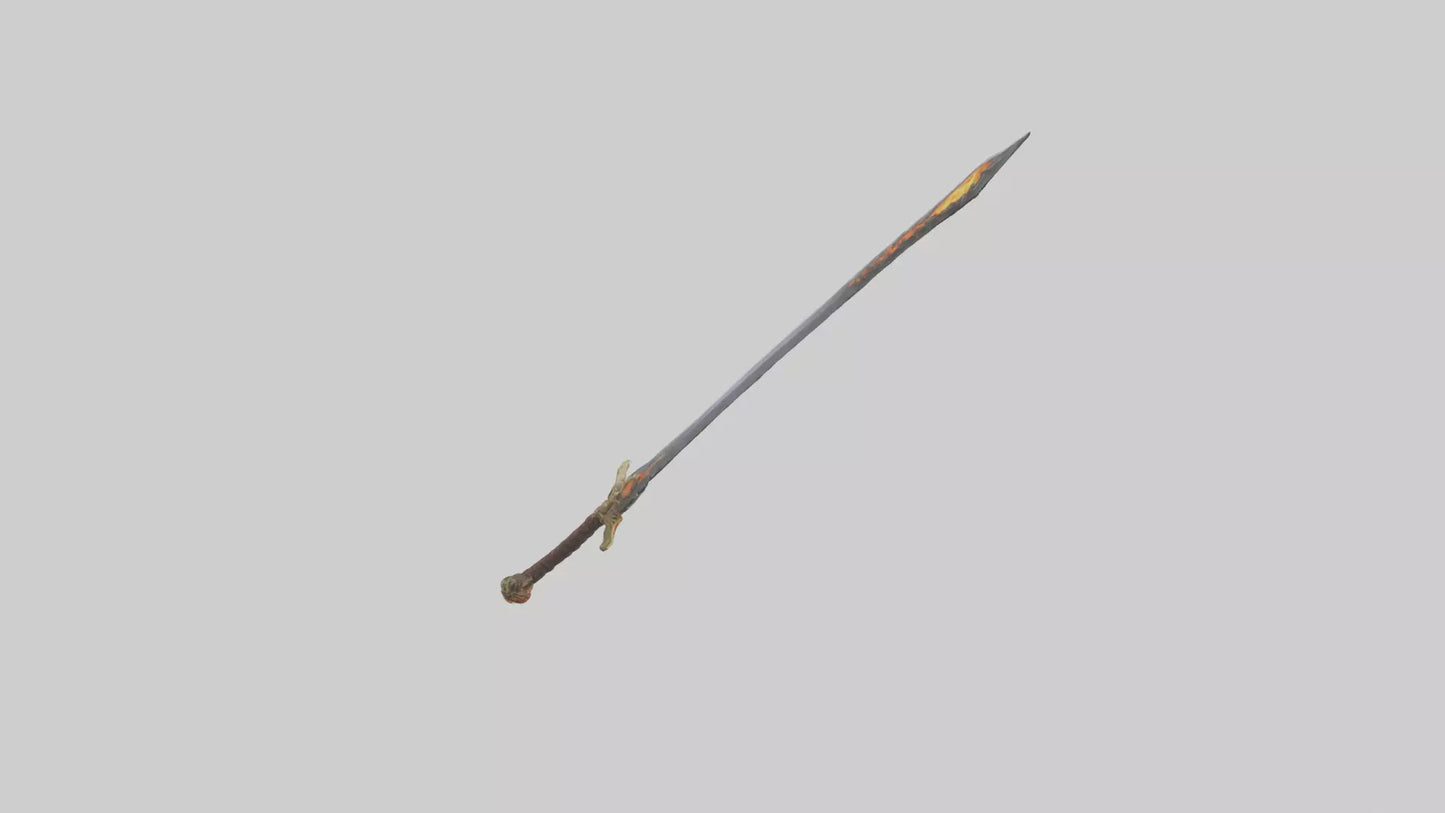 3D model Ember Sword model VR / AR / low-poly