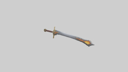 3D model Ember Sword model VR / AR / low-poly