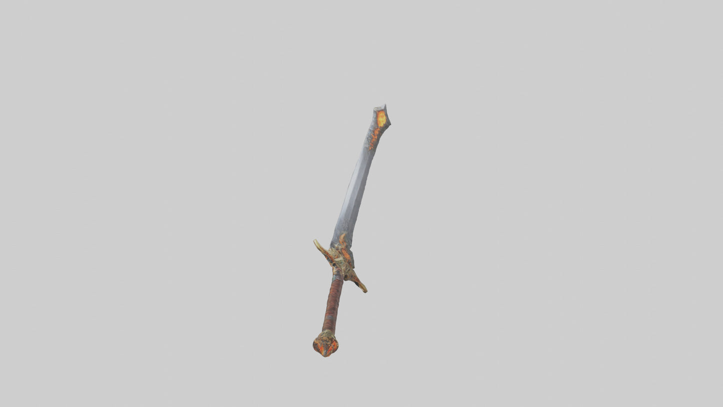 3D model Ember Sword model VR / AR / low-poly