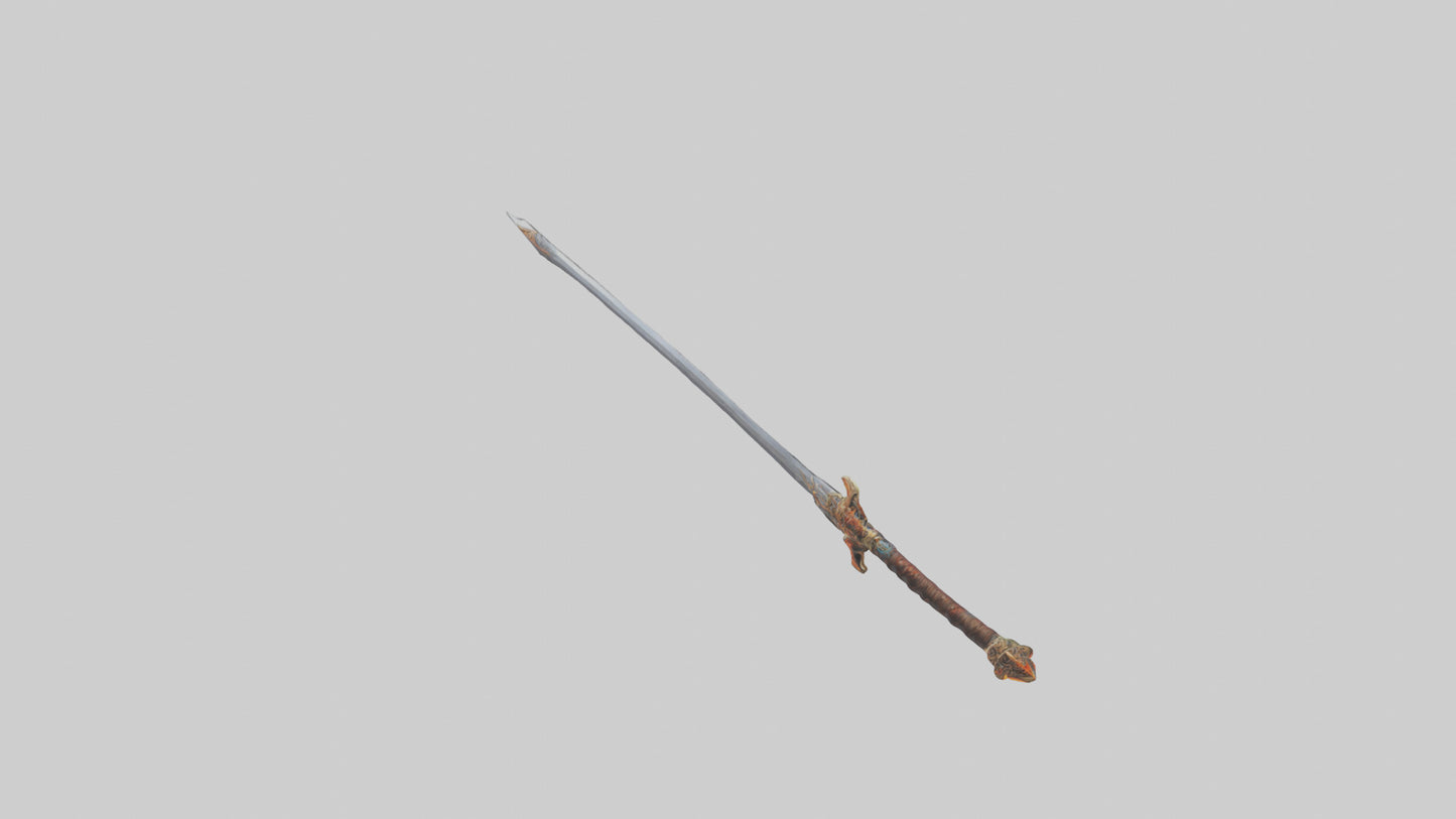 3D model Ember Sword model VR / AR / low-poly