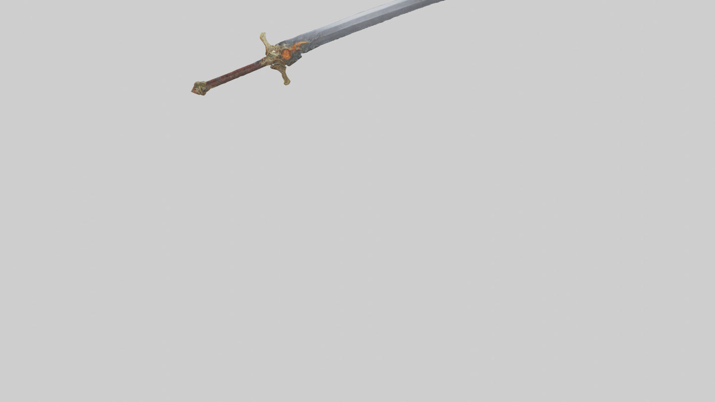 3D model Ember Sword model VR / AR / low-poly