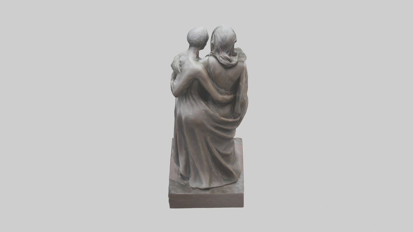 3D model Embrace of Freedom statue model VR / AR / low-poly