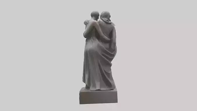 3D model Embrace of Freedom statue model VR / AR / low-poly