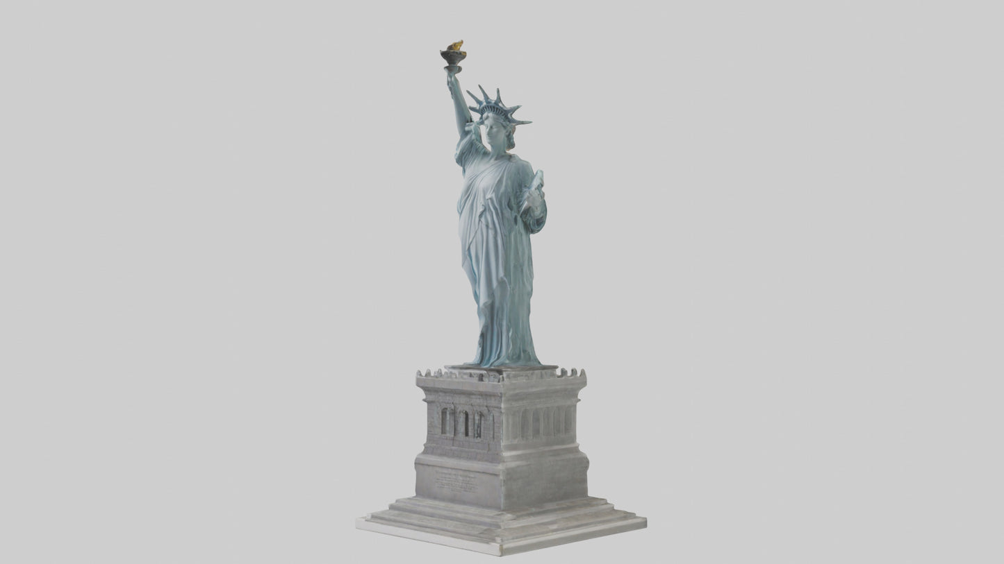 3D model Embrace of Liberty statue model VR / AR / low-poly