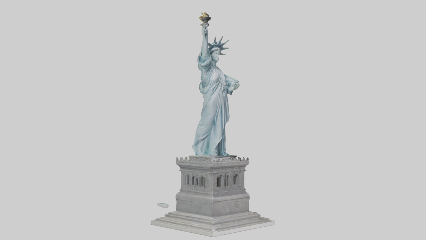 3D model Embrace of Liberty statue model VR / AR / low-poly