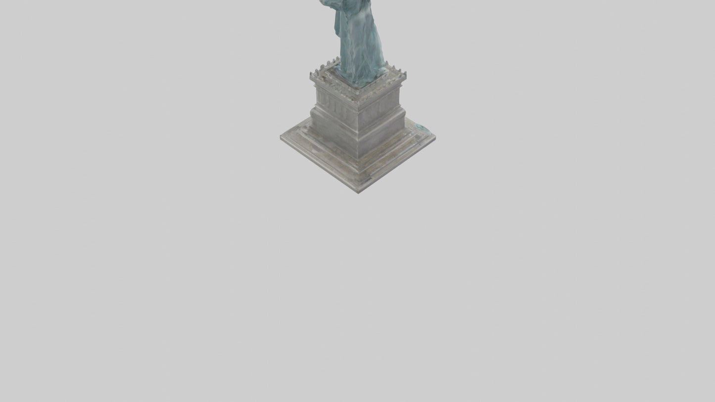 3D model Embrace of Liberty statue model VR / AR / low-poly