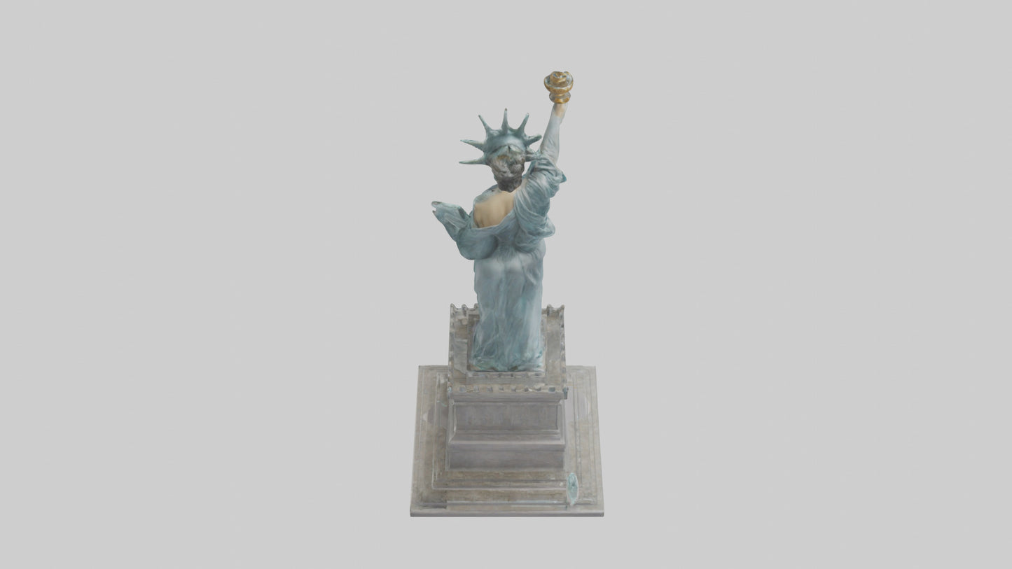 3D model Embrace of Liberty statue model VR / AR / low-poly