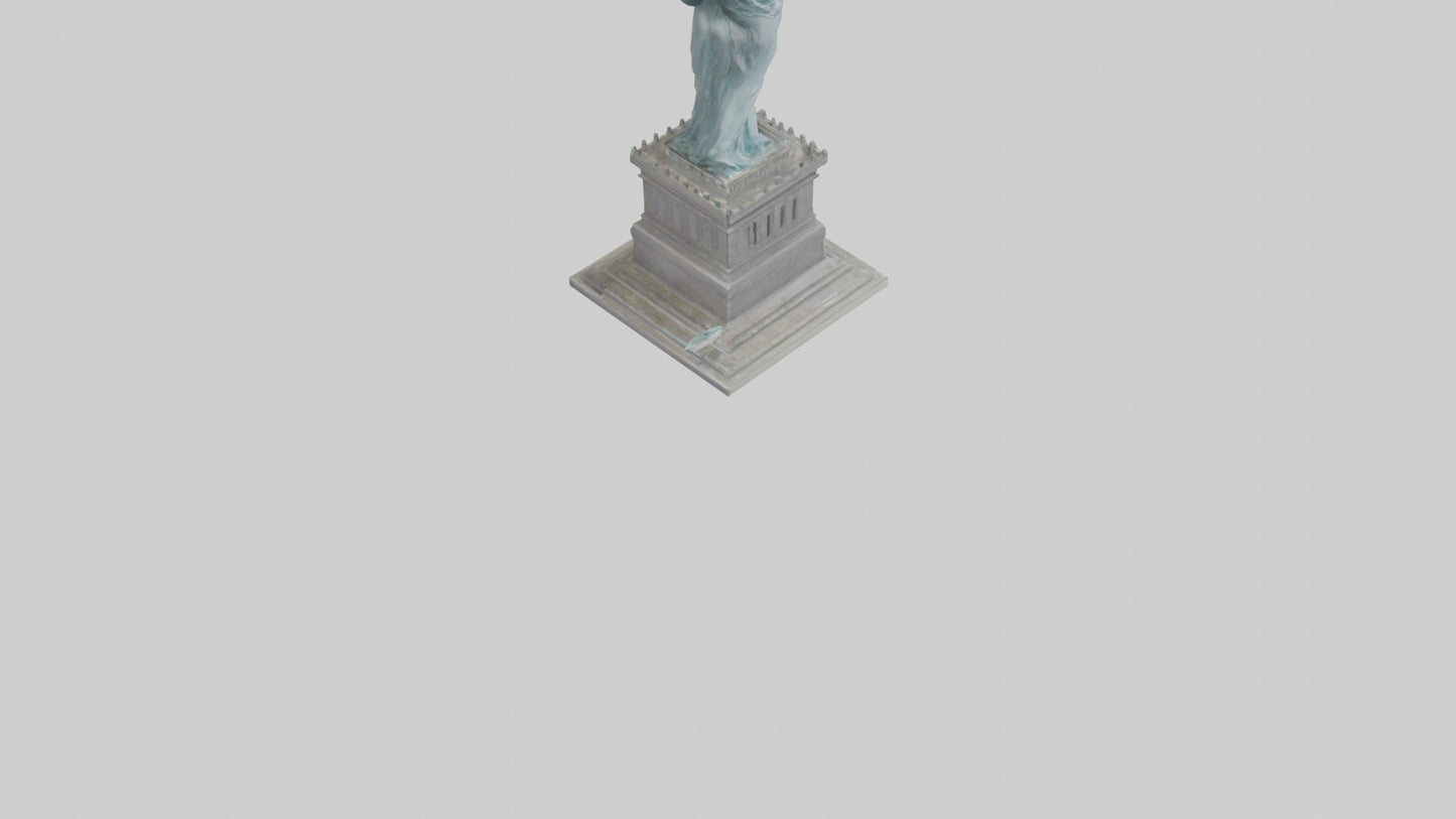3D model Embrace of Liberty statue model VR / AR / low-poly