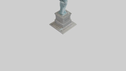 3D model Embrace of Liberty statue model VR / AR / low-poly