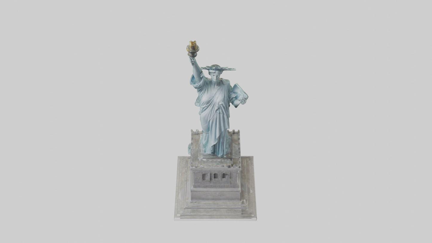 3D model Embrace of Liberty statue model VR / AR / low-poly