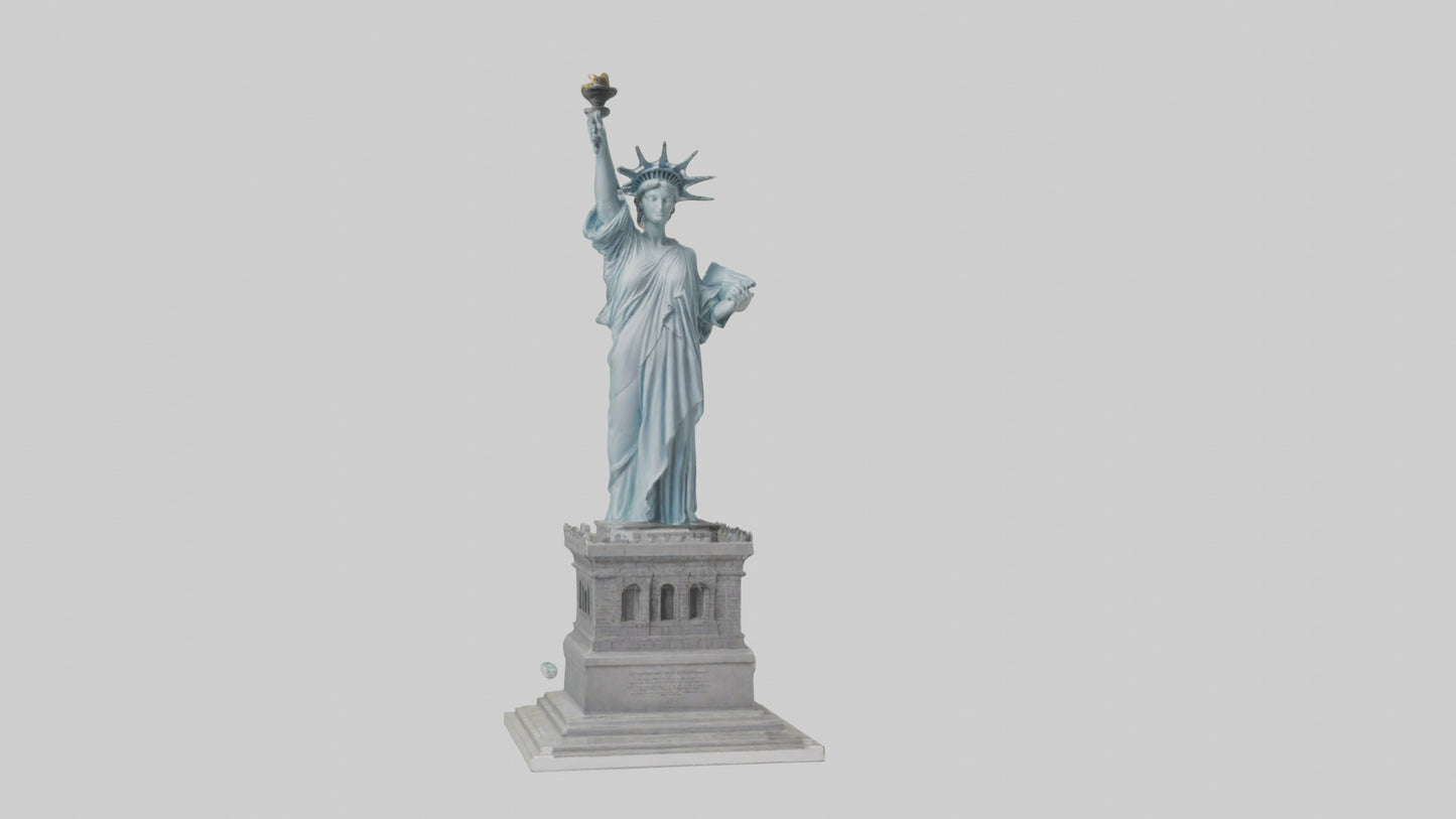 3D model Embrace of Liberty statue model VR / AR / low-poly