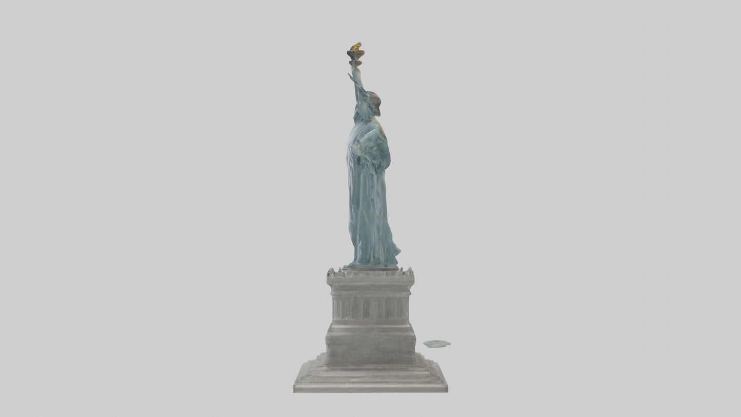 3D model Embrace of Liberty statue model VR / AR / low-poly
