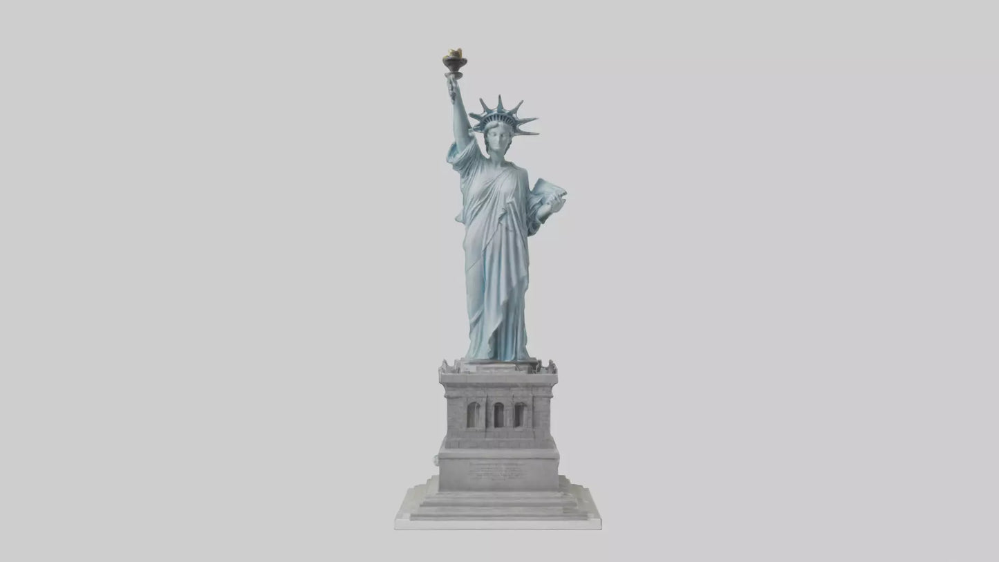 3D model Embrace of Liberty statue model VR / AR / low-poly