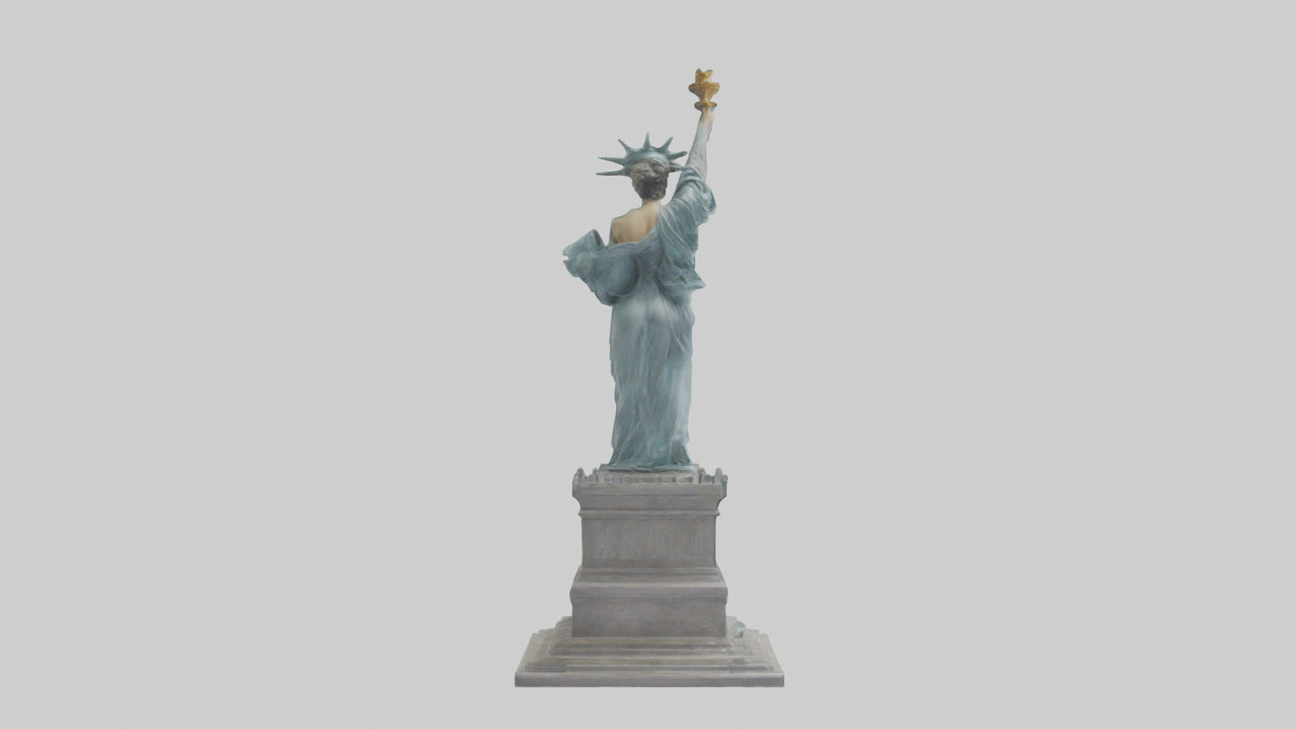 3D model Embrace of Liberty statue model VR / AR / low-poly
