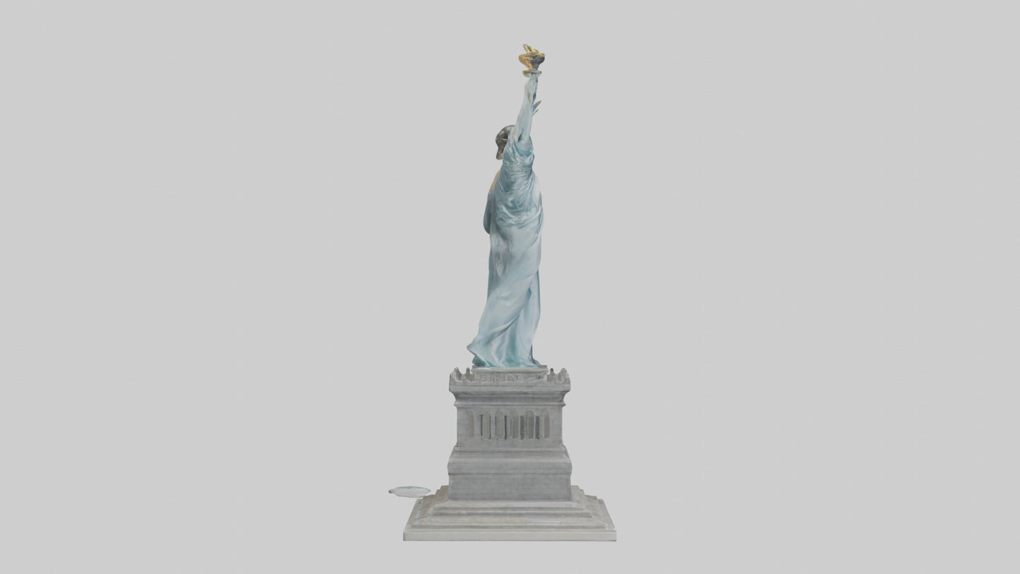 3D model Embrace of Liberty statue model VR / AR / low-poly