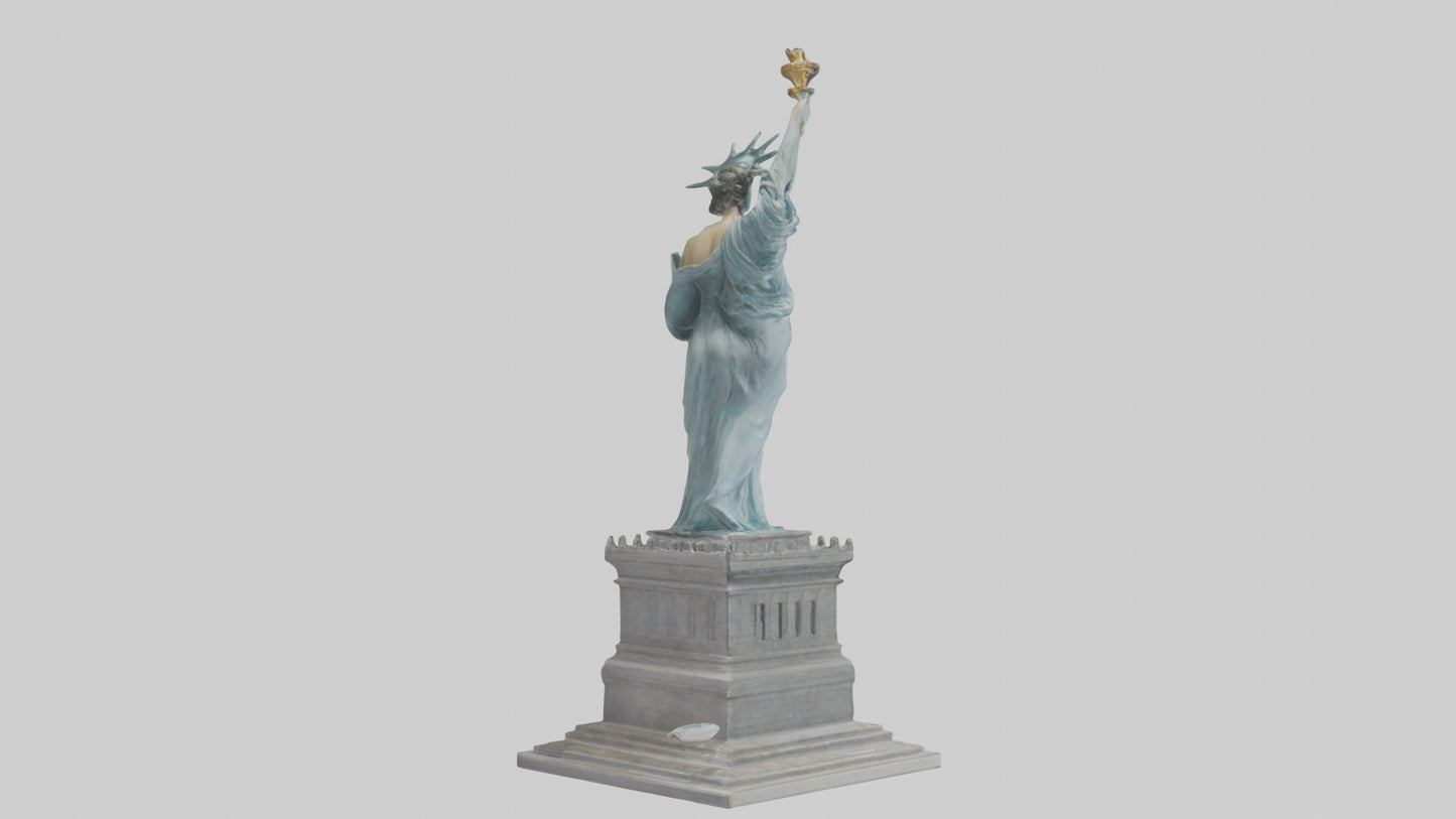 3D model Embrace of Liberty statue model VR / AR / low-poly