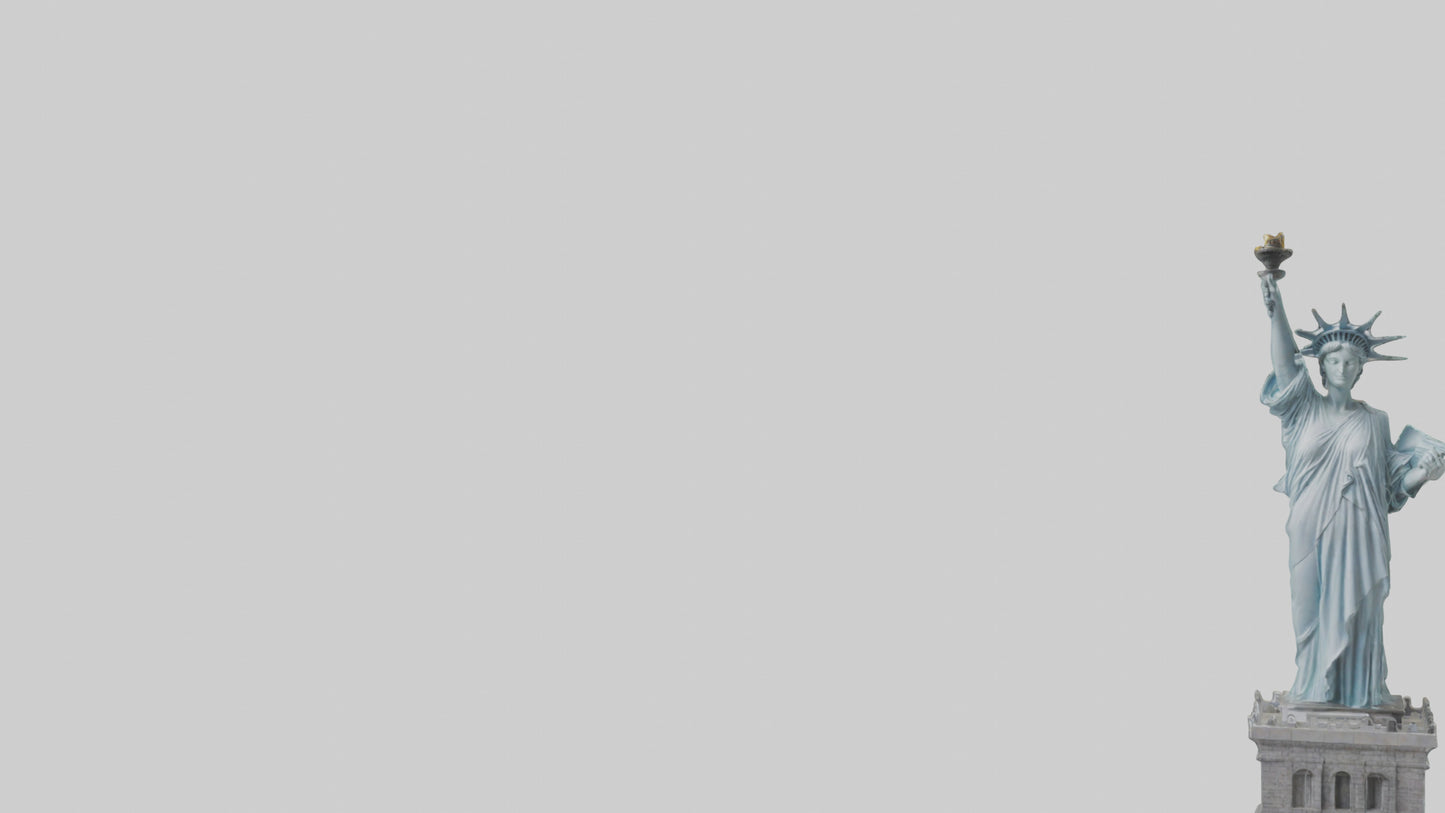 3D model Embrace of Liberty statue model VR / AR / low-poly