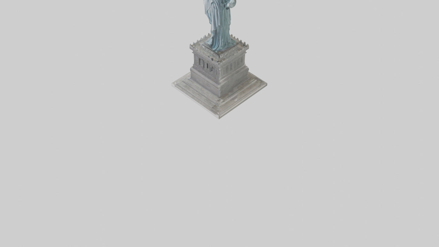 3D model Embrace of Liberty statue model VR / AR / low-poly
