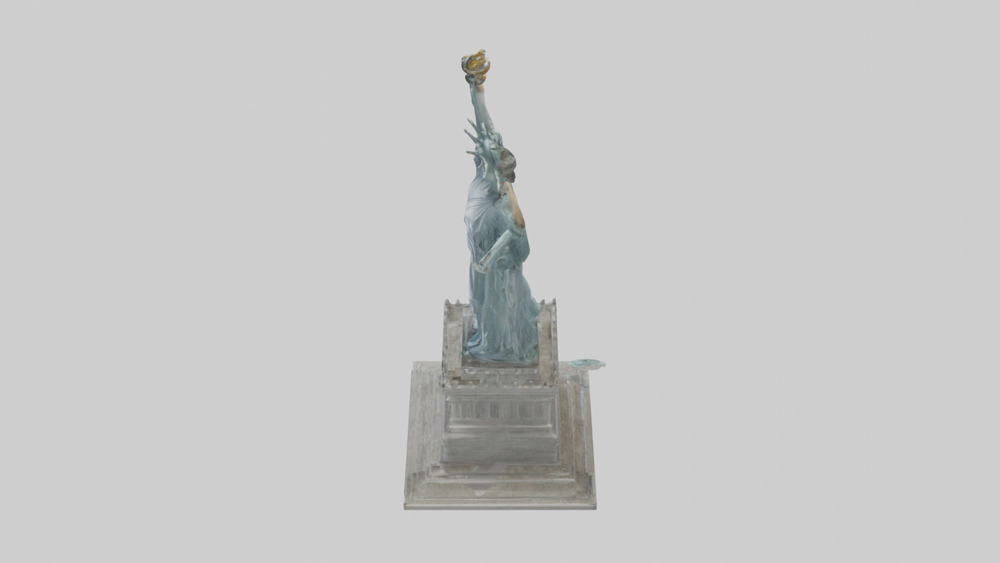 3D model Embrace of Liberty statue model VR / AR / low-poly
