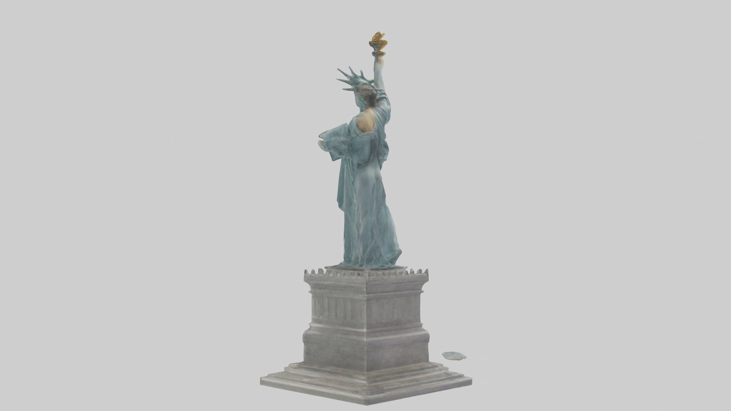 3D model Embrace of Liberty statue model VR / AR / low-poly