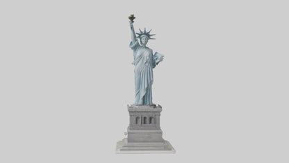 3D model Embrace of Liberty statue model VR / AR / low-poly