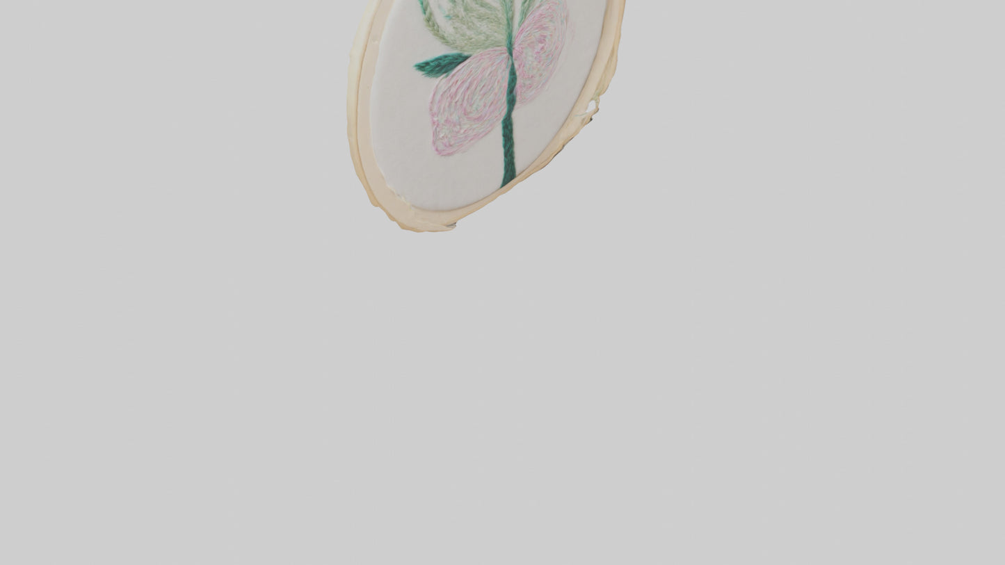 3D model Embroidered Hoop Art VR / AR / low-poly