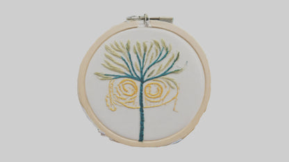 3D model Embroidered Hoop Art VR / AR / low-poly