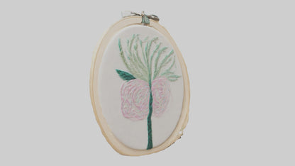 3D model Embroidered Hoop Art VR / AR / low-poly