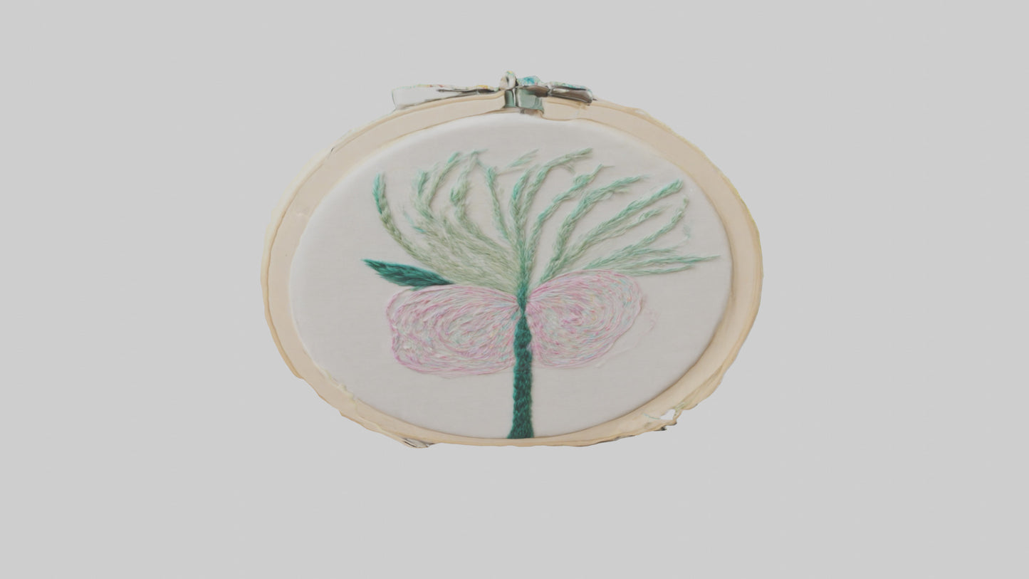 3D model Embroidered Hoop Art VR / AR / low-poly