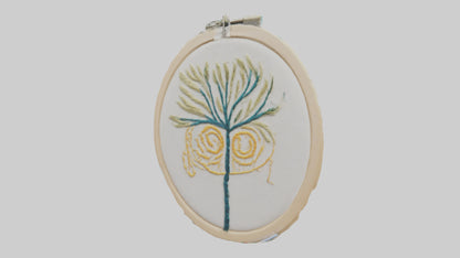 3D model Embroidered Hoop Art VR / AR / low-poly