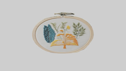 3D model Embroidered Wall Art VR / AR / low-poly