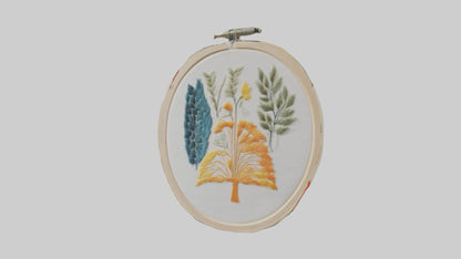 3D model Embroidered Wall Art VR / AR / low-poly