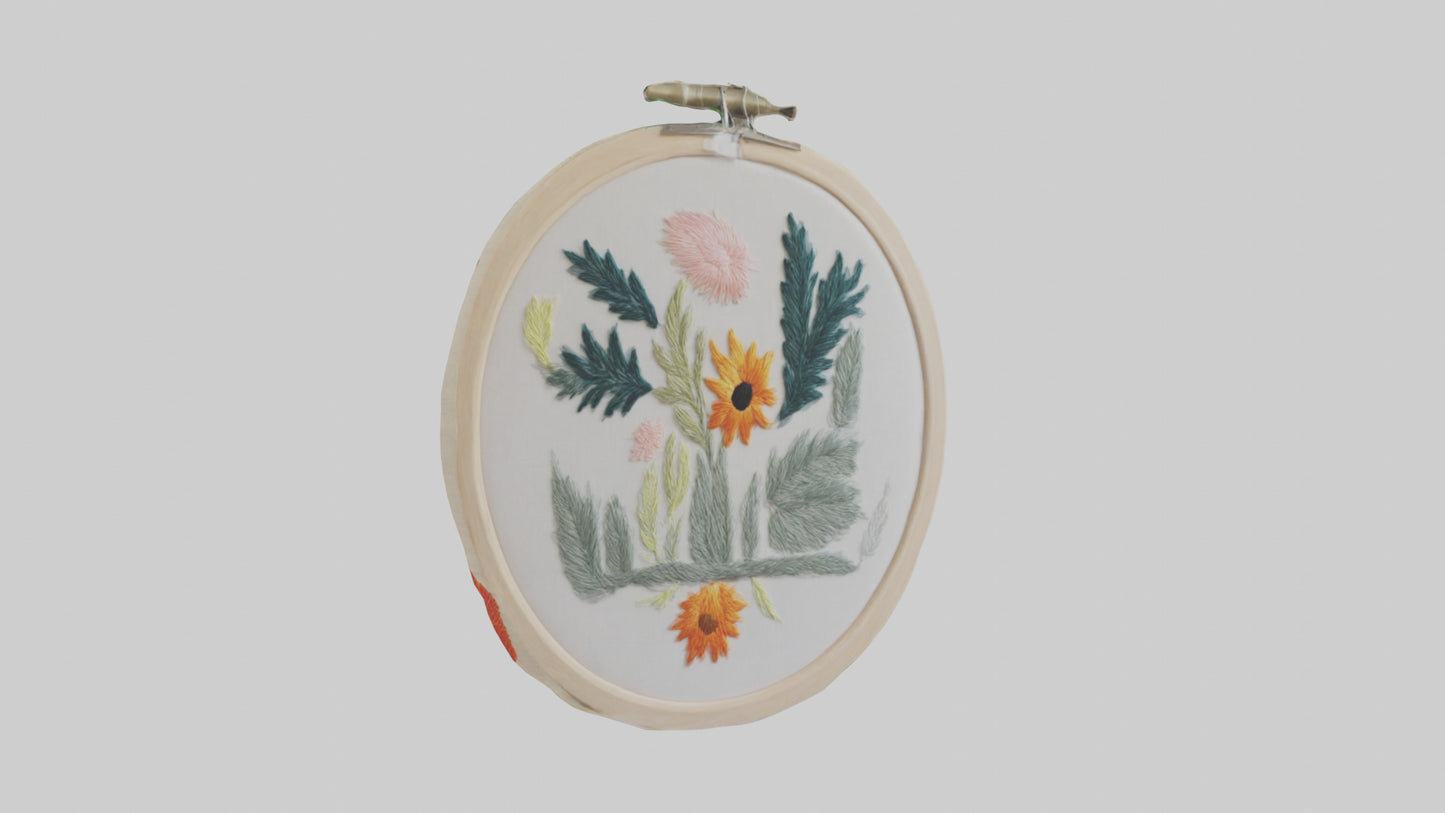 3D model Embroidered Wall Art VR / AR / low-poly