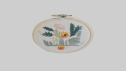 3D model Embroidered Wall Art VR / AR / low-poly