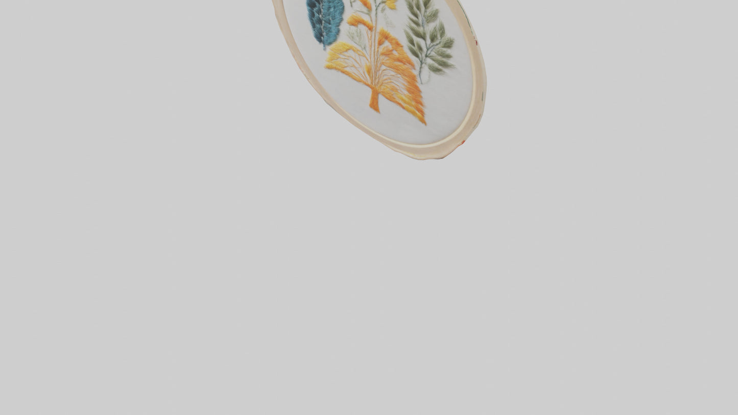 3D model Embroidered Wall Art VR / AR / low-poly