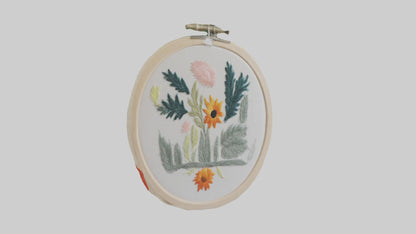 3D model Embroidered Wall Art VR / AR / low-poly