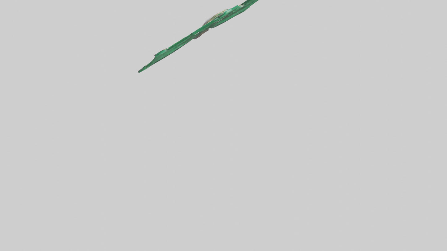 3D model Emerald Bow model VR / AR / low-poly