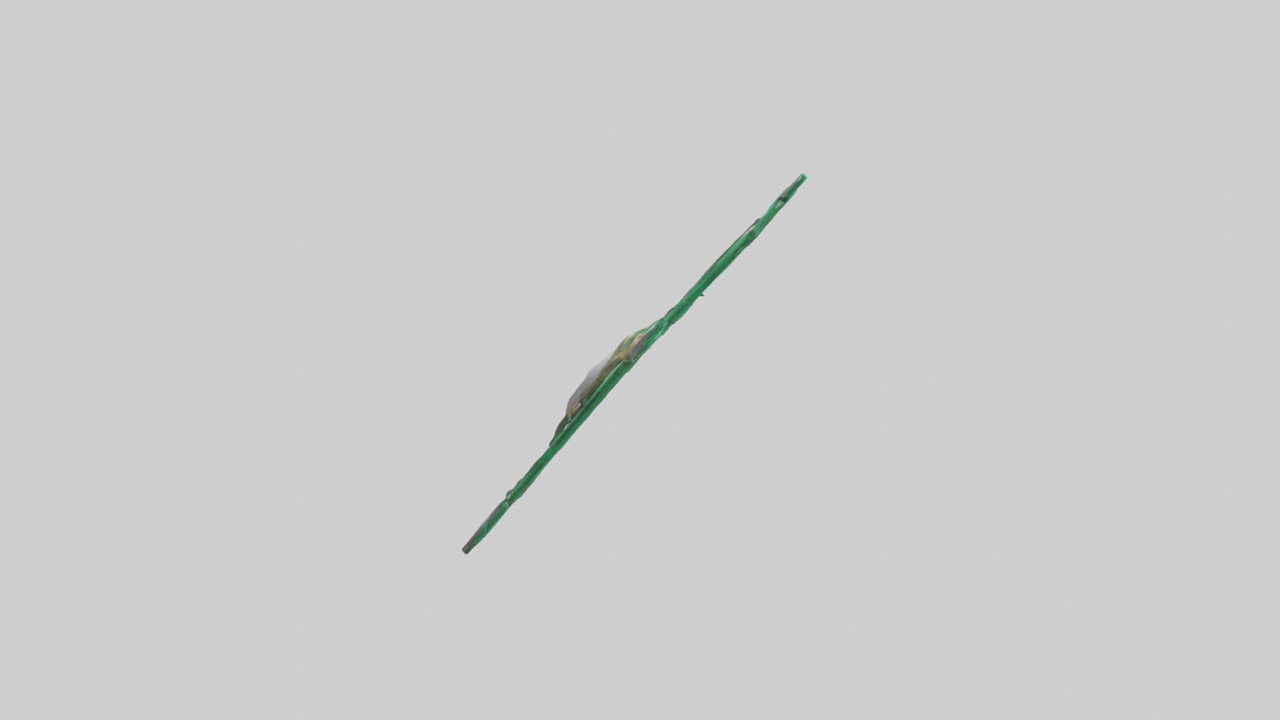 3D model Emerald Bow model VR / AR / low-poly