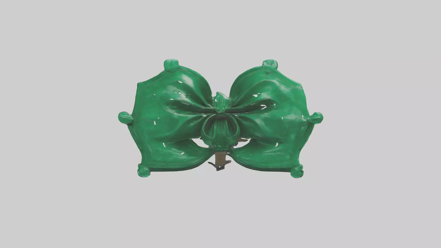 3D model Emerald Bow model VR / AR / low-poly