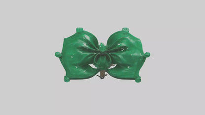 3D model Emerald Bow model VR / AR / low-poly