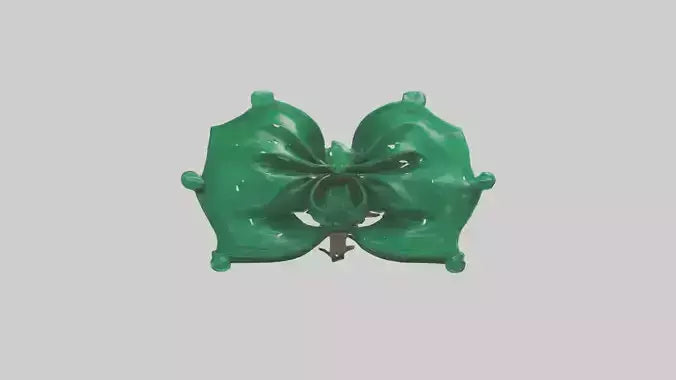 3D model Emerald Bow model VR / AR / low-poly