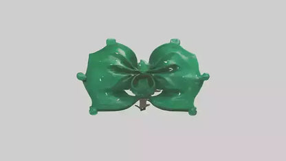 3D model Emerald Bow model VR / AR / low-poly