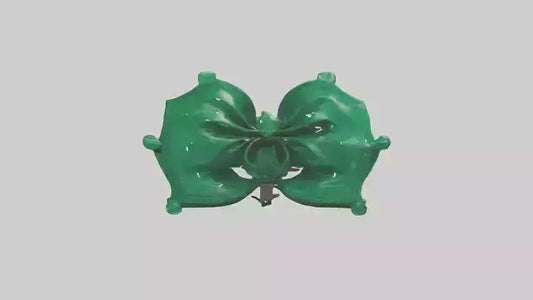 3D model Emerald Bow model VR / AR / low-poly