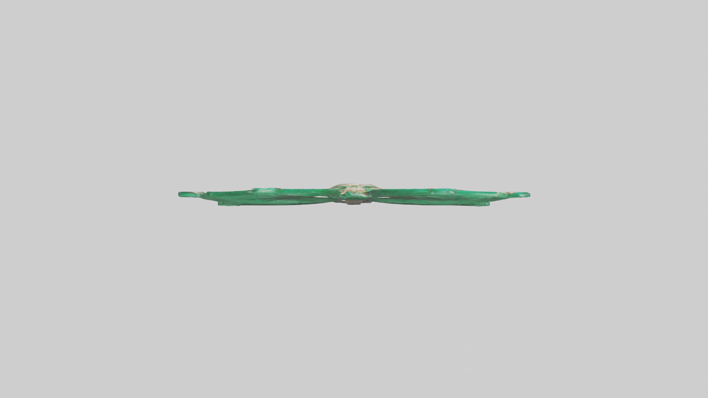 3D model Emerald Bow model VR / AR / low-poly