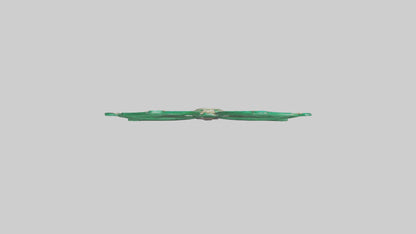 3D model Emerald Bow model VR / AR / low-poly