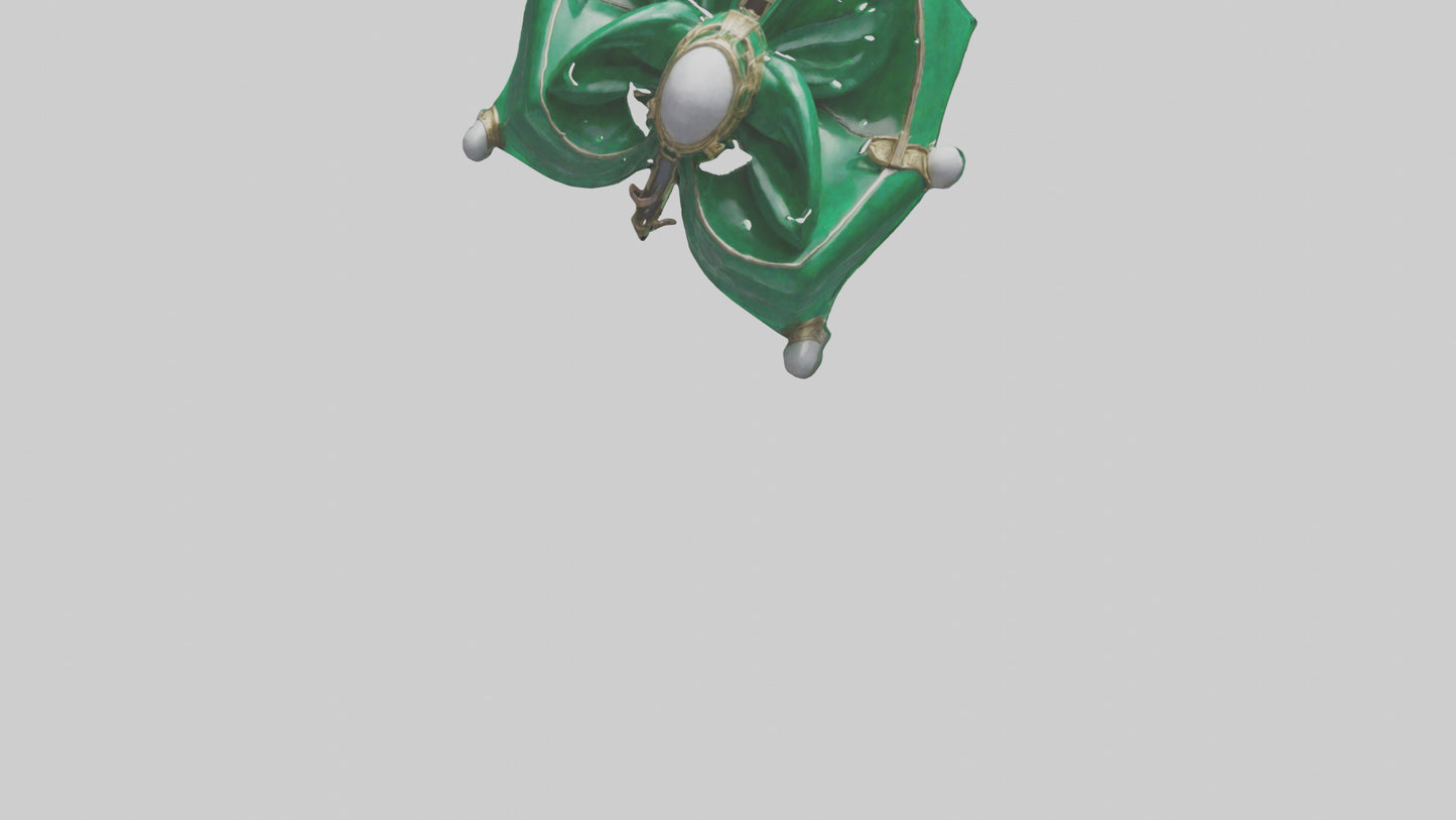 3D model Emerald Bow model VR / AR / low-poly