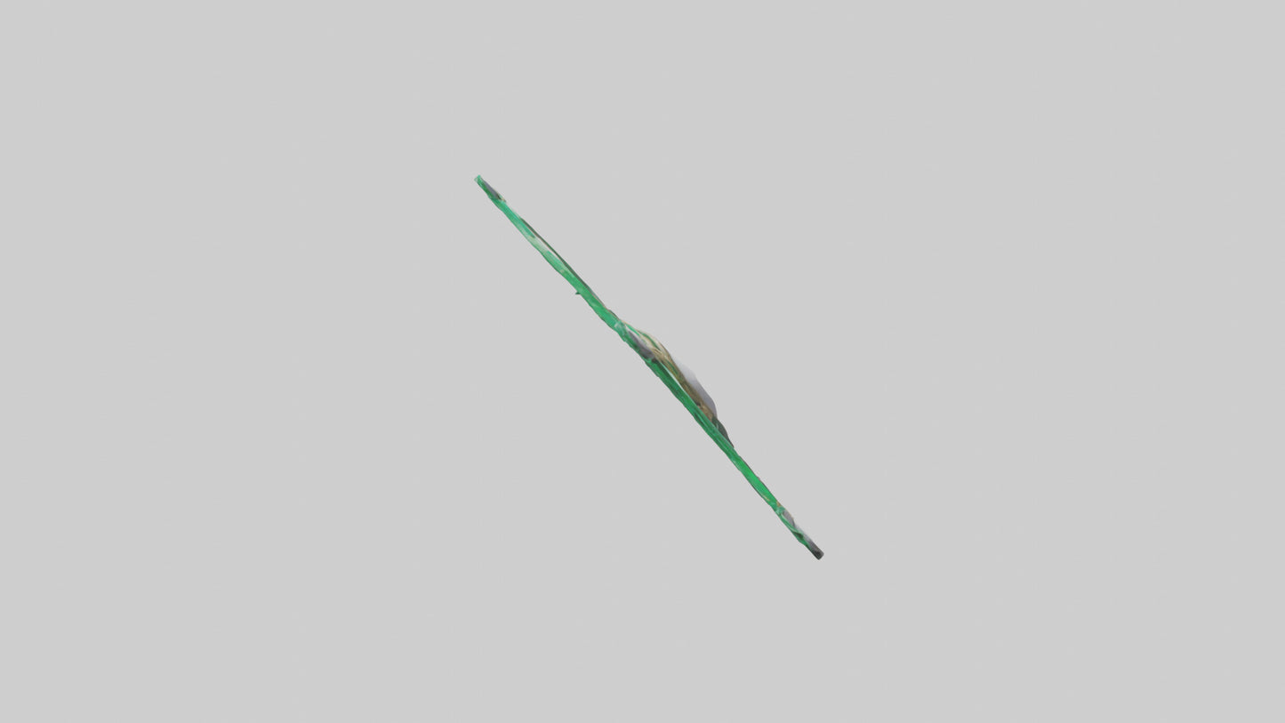 3D model Emerald Bow model VR / AR / low-poly
