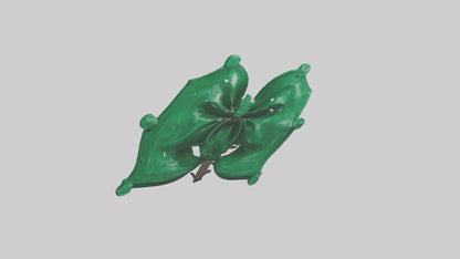 3D model Emerald Bow model VR / AR / low-poly